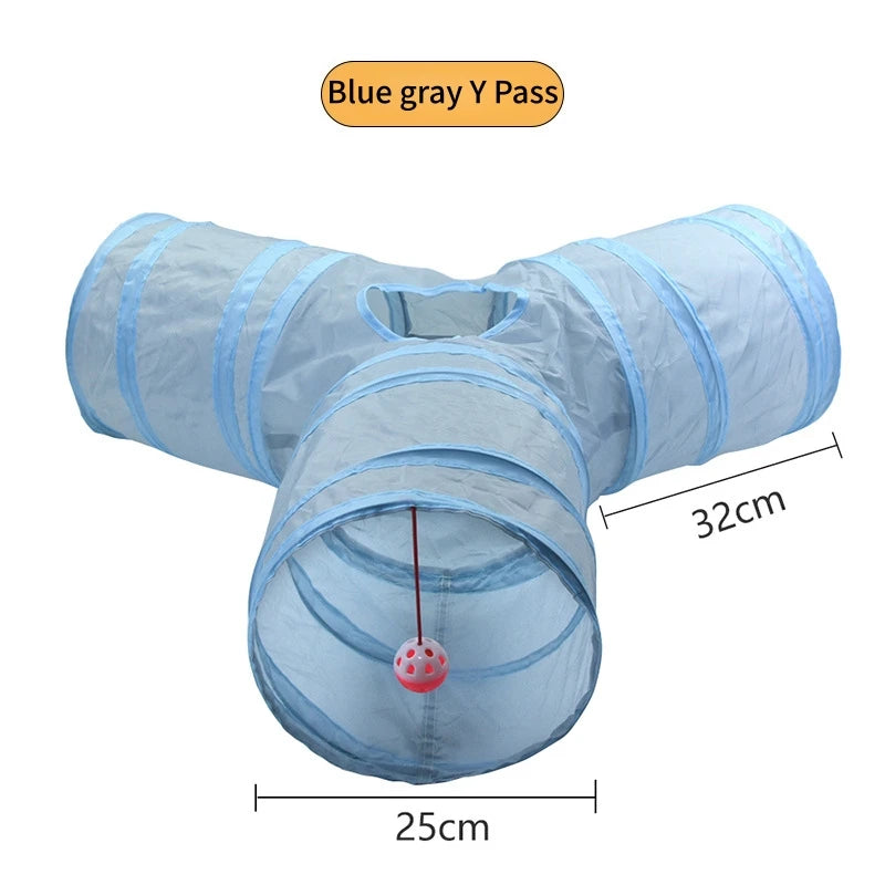 Foldable Cat Tunnel Toy | Collapsible Play Tunnel for Cats & Kittens