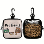 Dog Treat Training Bag | Portable Pouch with Hook & Zipper for Dog Walking