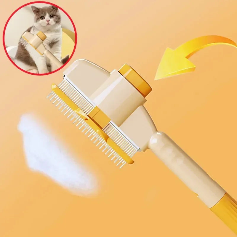 Self-Cleaning Pet Grooming Brush | One-Click Hair Removal for Dogs & Cats