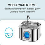 Stainless Steel Pet Water Fountain | Automatic Filtered Drinking Fountain for Cats & Dogs