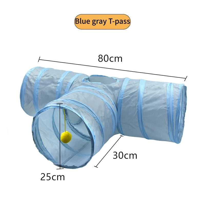 Foldable Cat Tunnel Toy | Collapsible Play Tunnel for Cats & Kittens