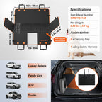 Dog Car Seat Cover & Back Seat Extender | Waterproof Hammock with Mesh Window