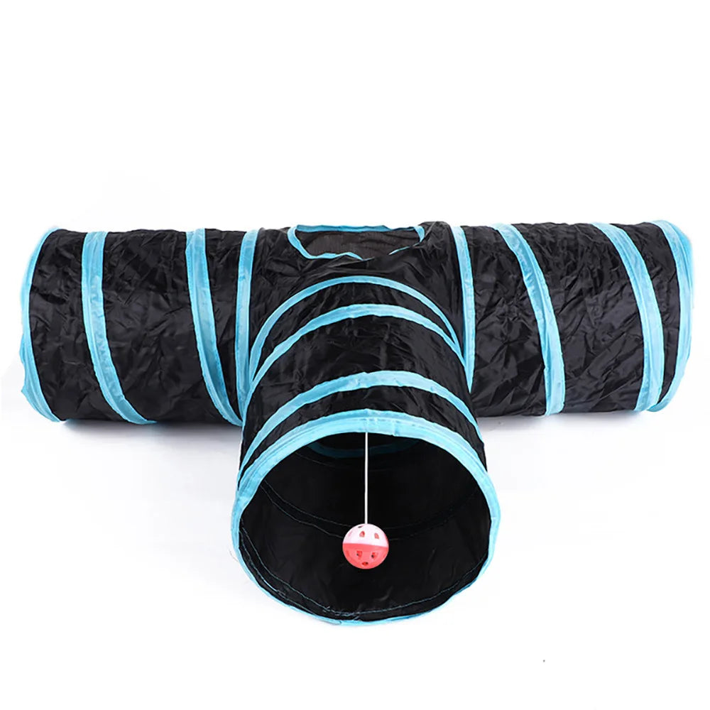 Foldable Cat Tunnel Toy | Collapsible Play Tunnel for Cats & Kittens