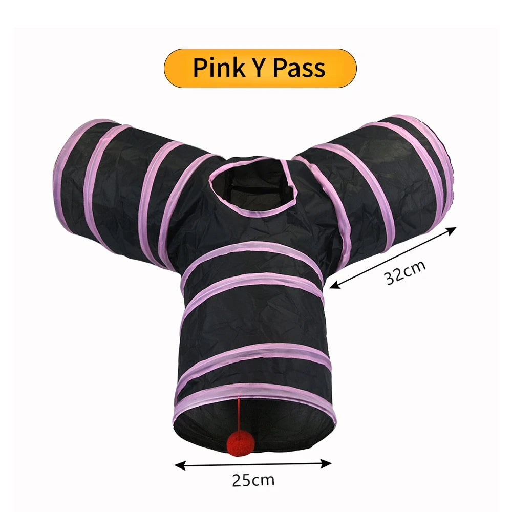 Foldable Cat Tunnel Toy | Collapsible Play Tunnel for Cats & Kittens