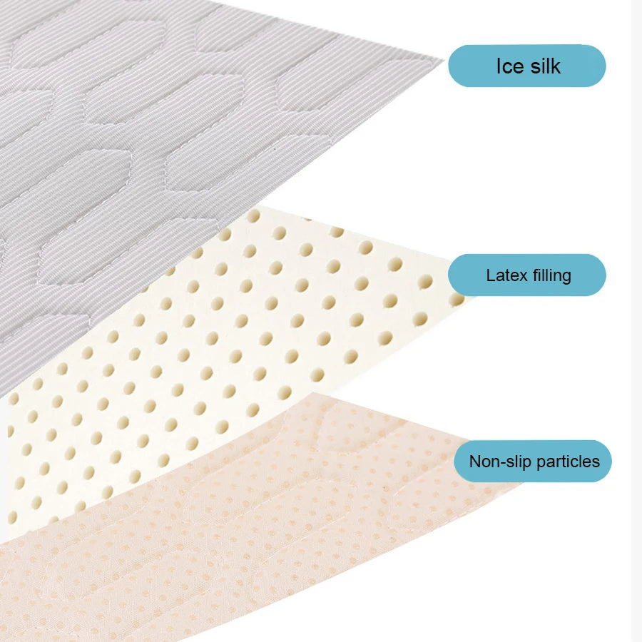 Premium Self-Cooling Ice Silk Pet Mat | Dogs & Cats Summer Cooling Pad