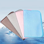 Premium Self-Cooling Ice Silk Pet Mat | Dogs & Cats Summer Cooling Pad