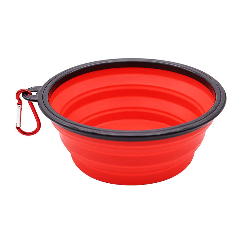Foldable 2-in-1 Silicone Pet Bowl | Food & Water Travel Bowl for Dogs & Cats