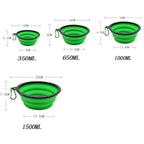 Foldable 2-in-1 Silicone Pet Bowl | Food & Water Travel Bowl for Dogs & Cats