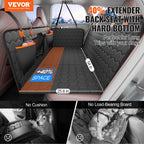 Dog Car Seat Cover & Back Seat Extender | Waterproof Hammock with Mesh Window