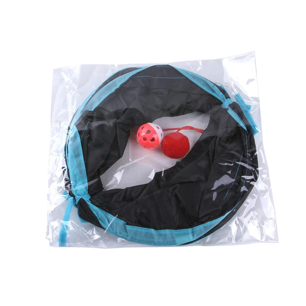 Foldable Cat Tunnel Toy | Collapsible Play Tunnel for Cats & Kittens