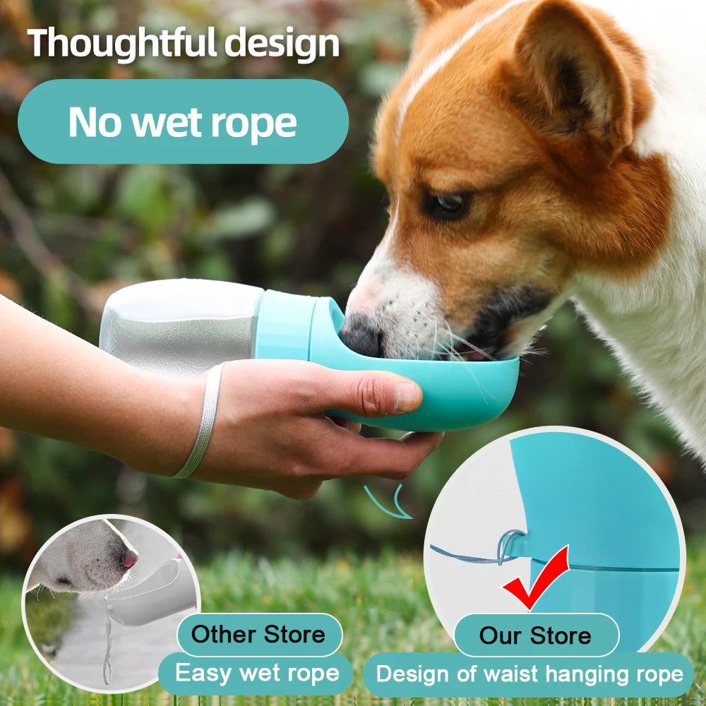 Portable Dog Water Bottle | Travel Drinking Bowl for Dogs & Cats