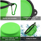 Foldable 2-in-1 Silicone Pet Bowl | Food & Water Travel Bowl for Dogs & Cats