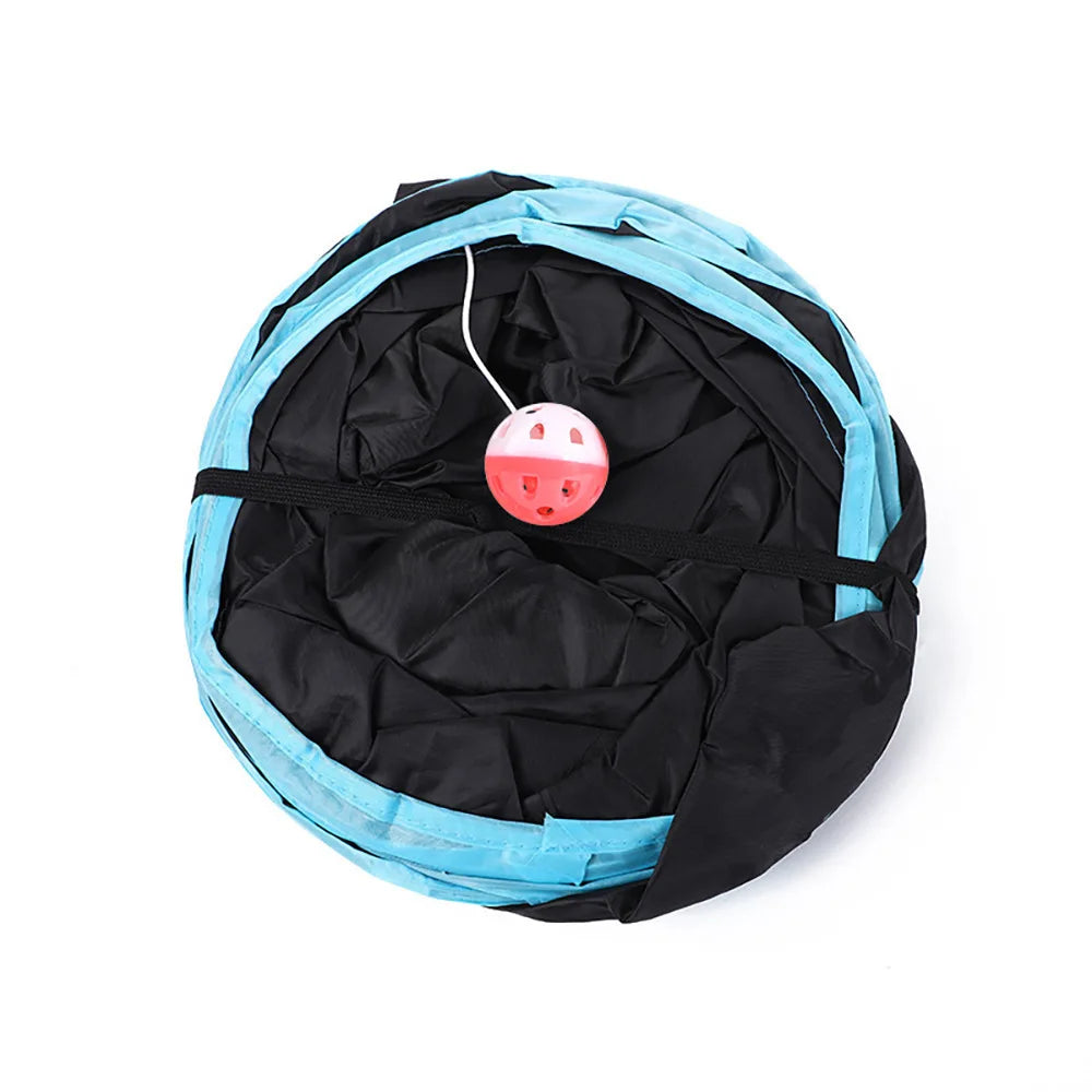 Foldable Cat Tunnel Toy | Collapsible Play Tunnel for Cats & Kittens