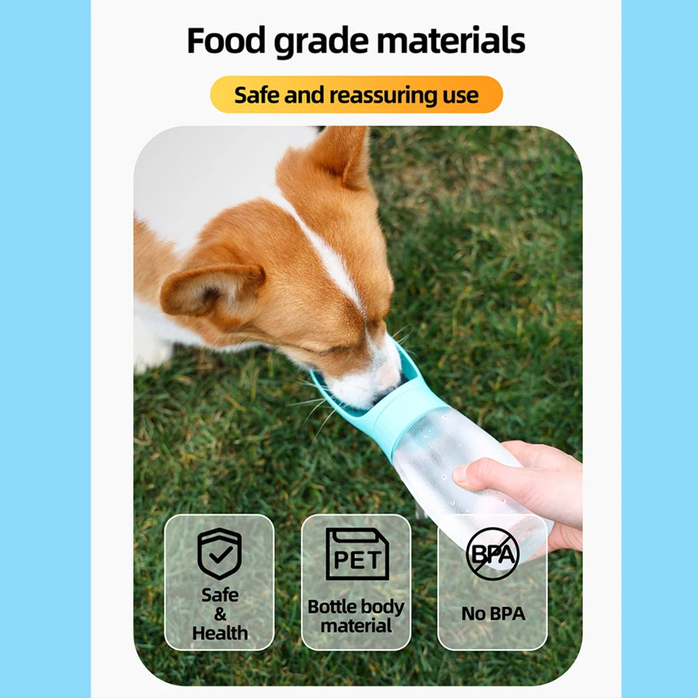 Portable Dog Water Bottle | Travel Drinking Bowl for Dogs & Cats