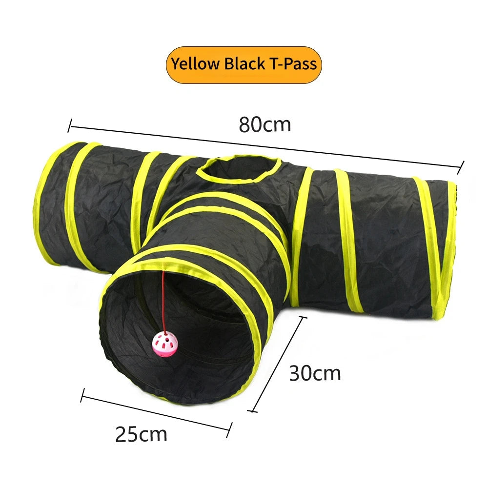 Foldable Cat Tunnel Toy | Collapsible Play Tunnel for Cats & Kittens