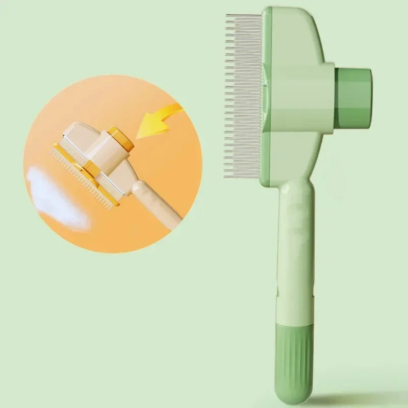 Self-Cleaning Pet Grooming Brush | One-Click Hair Removal for Dogs & Cats