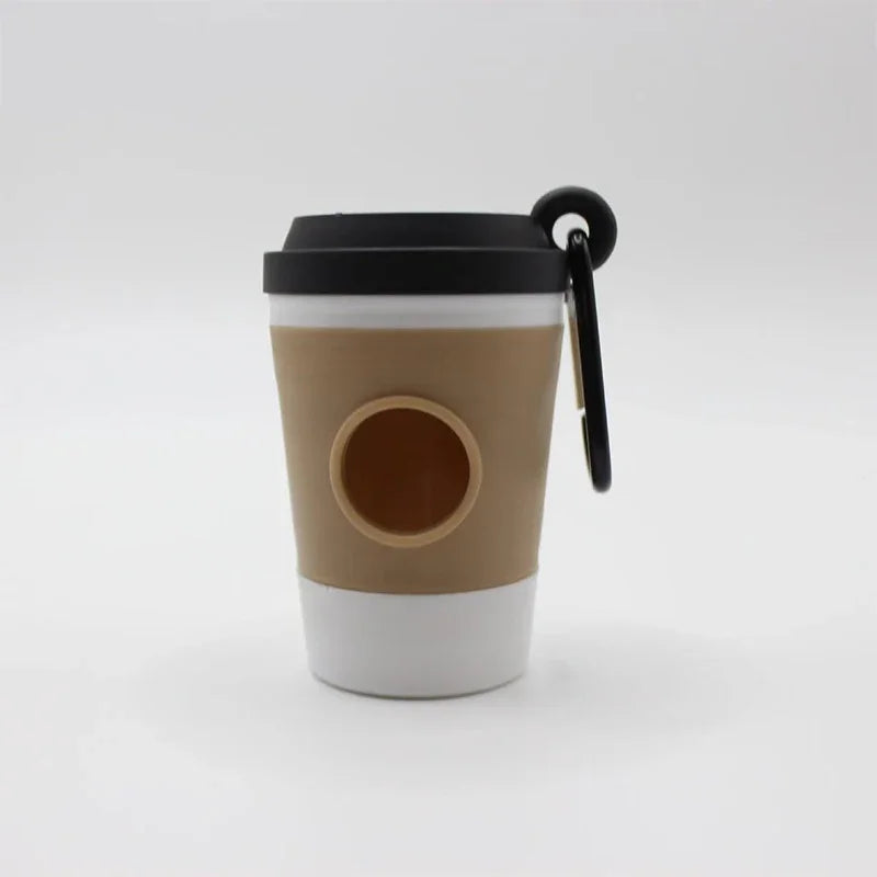 Portable Dog Poop Bag Dispenser | Coffee Cup Design for Dog Walking