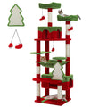 Large Multi-Level Cat Tree Tower | Indoor Cat Condo with Hammock & Scratching Posts
