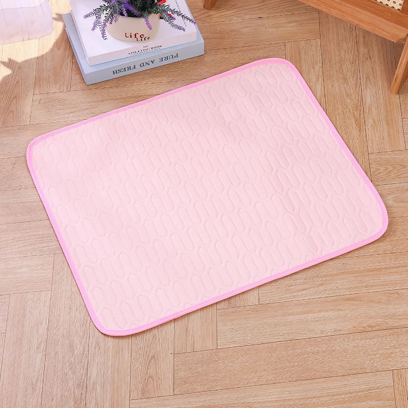 Premium Self-Cooling Ice Silk Pet Mat | Dogs & Cats Summer Cooling Pad
