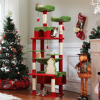 Large Multi-Level Cat Tree Tower | Indoor Cat Condo with Hammock & Scratching Posts