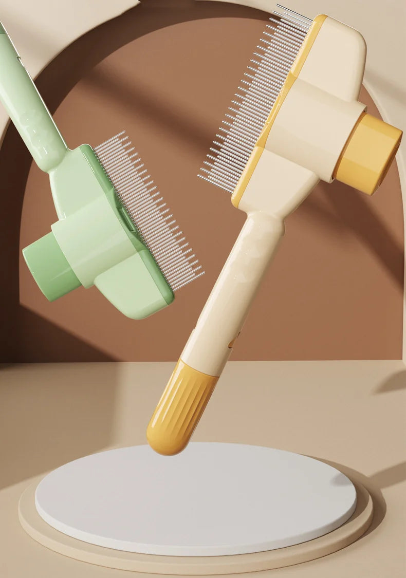 Self-Cleaning Pet Grooming Brush | One-Click Hair Removal for Dogs & Cats