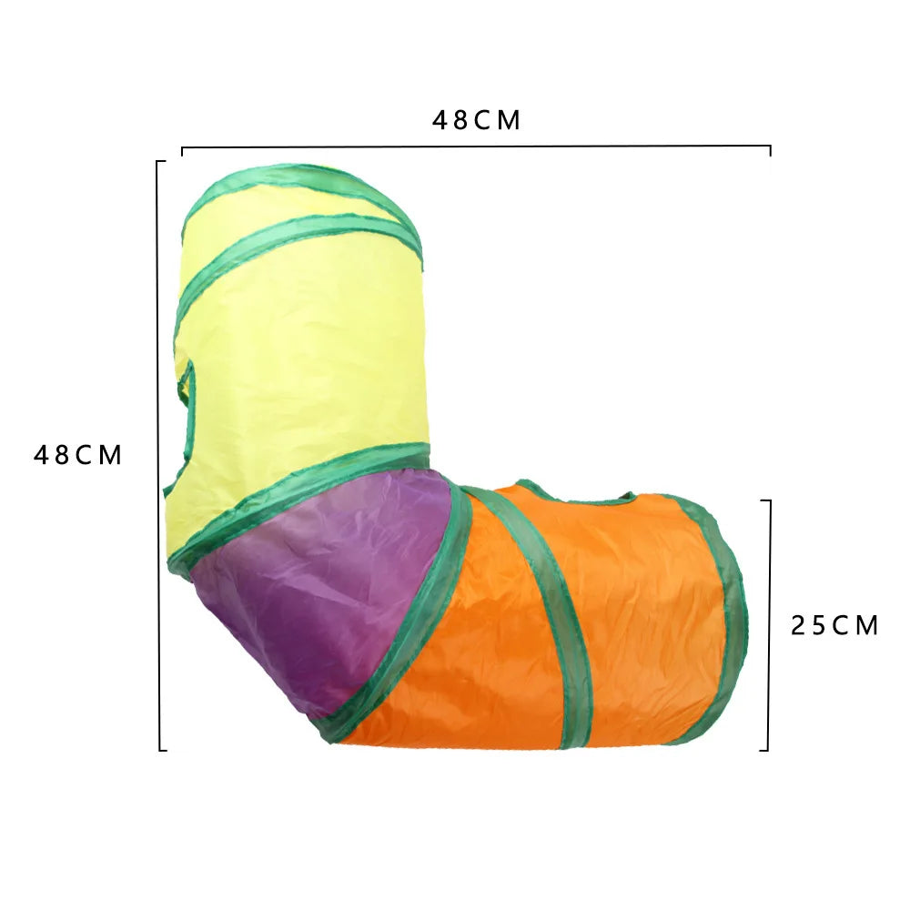 Foldable Cat Tunnel Toy | Collapsible Play Tunnel for Cats & Kittens