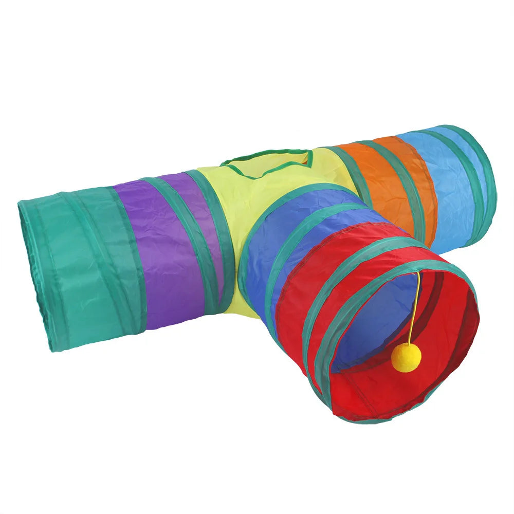 Foldable Cat Tunnel Toy | Collapsible Play Tunnel for Cats & Kittens