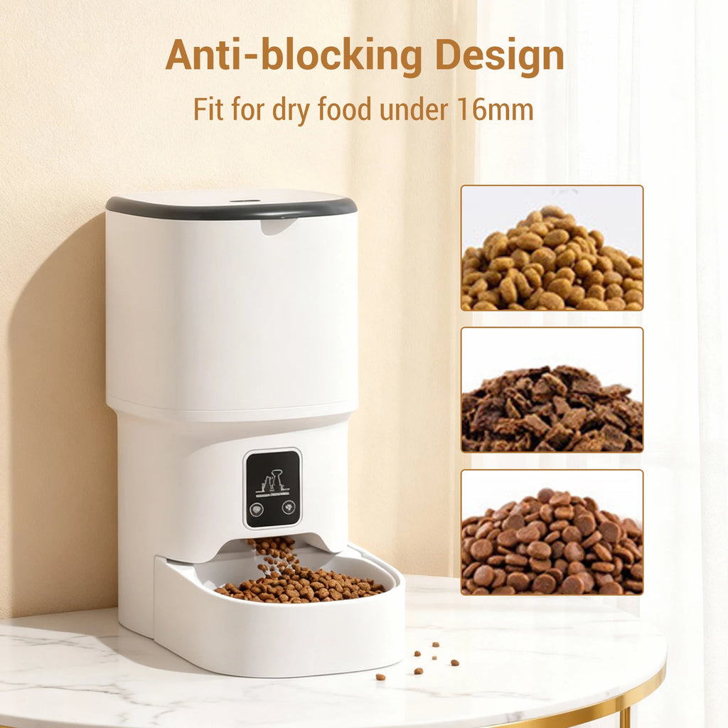 Programmable Automatic Pet Feeder | 4L Timer & Portion Control for Cats & Dogs