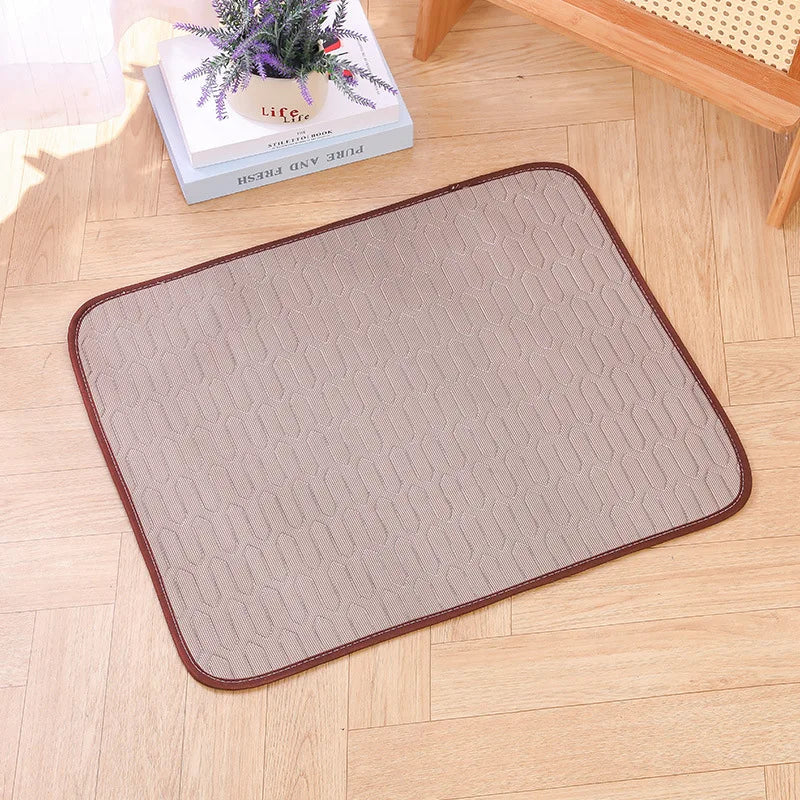 Premium Self-Cooling Ice Silk Pet Mat | Dogs & Cats Summer Cooling Pad