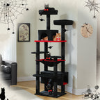 Large Multi-Level Cat Tree Tower | Indoor Cat Condo with Hammock & Scratching Posts