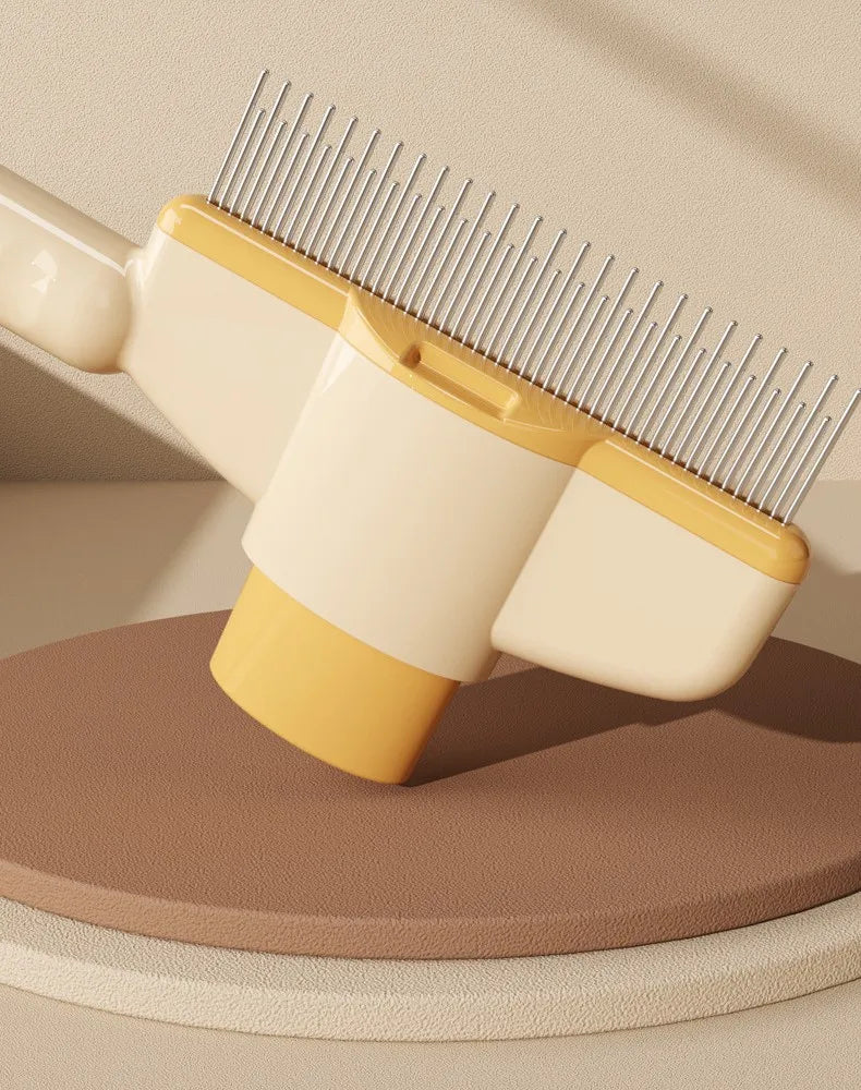 Self-Cleaning Pet Grooming Brush | One-Click Hair Removal for Dogs & Cats
