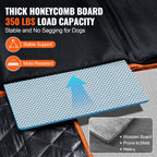 Dog Car Seat Cover & Back Seat Extender | Waterproof Hammock with Mesh Window