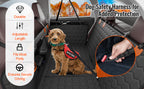 Dog Car Seat Cover & Back Seat Extender | Waterproof Hammock with Mesh Window